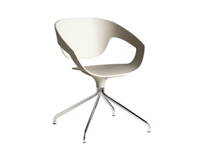 VAD SWIVEL POLYPROPYLENE - Swivel trestle-based polypropylene chair _ Casamania & Horm